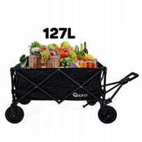 sodo sulankstomas vezimelis - Geko Sulankstomas sodo vežimėlis G71109, 127L, 100kg, Žalias (Green) - 3 nuotrauka