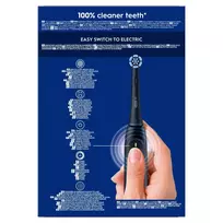 oral b duo - Braun Oral-B iO Series 2 Duo Juodas (Black) ir Miško Žalias (Forest Green) - 6 nuotrauka