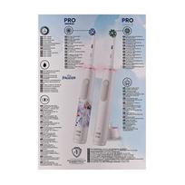 frozen rinkiniai - Oral-B Pro 3 3000 Baltas (White) + Oral-B Junior Frozen - 3 nuotrauka