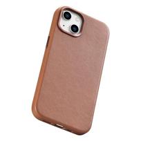 iphone 14 apple deklas magsafe - iCarer Leather Apple iPhone 14 Plus dėklas telefonui rudos spalvos (MagSafe Compatible) - 12 nuotrauka