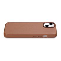 iphone 14 apple deklas magsafe - iCarer Leather Apple iPhone 14 Plus dėklas telefonui rudos spalvos (MagSafe Compatible) - 14 nuotrauka