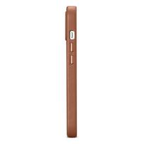iphone 14 apple deklas magsafe - iCarer Leather Apple iPhone 14 Plus dėklas telefonui rudos spalvos (MagSafe Compatible) - 17 nuotrauka