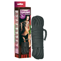 shibari - Shibari virvė, 7 m, juoda  unisize  unisize  unisize  unisize - 2 nuotrauka