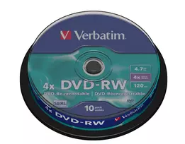 dvd rw - DVD+RW Verbatim [ cake box 10 | 4.7GB | 4x ] - 2 nuotrauka