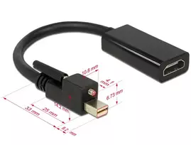 displayport hdmi adapteri - Delock 62640 Mini Displayport to HDMI Adapter - 3 nuotrauka
