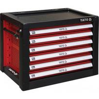 yato irankiu spinteles - Yato YT-09155 Įrankių dėžė su 6 stalčiais, Juoda (Black) - 2 nuotrauka