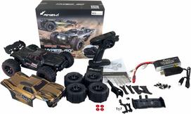 radijo bangomis valdomas zaislas - Amewi Hyper GO Truggy brushless 4WD 1:14 RTR Juodas (Black) - 7 nuotrauka
