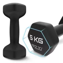 hanteliai 2 x 5 kg - Klasikiniai hanteliai 4Fizjo, 2x5 kg - 2 nuotrauka