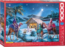 kaledine delione - Eurographics The Three Kings 6000-6002, 67.6 x 48.9 cm, 1000 det. - 1 nuotrauka
