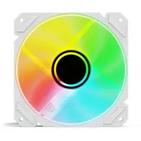 korpuso ausintuvas - Sharkoon SHARK Mirror RGB PWM 120 mm Baltas (White) Ventiliatorius - 3 nuotrauka