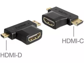 micro hdmi - Delock Adapter HDMI-A to HDMI-C / HDMI-D - 2 nuotrauka