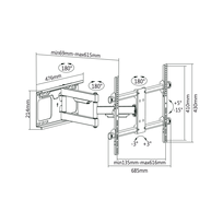 senukai televizoriai - Cabletech UCH0205, 37-70", 60 kg - 2 nuotrauka