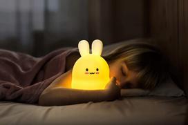 naktines led lempos - Naktinis šviestuvas Rabbit, balta - 3 nuotrauka