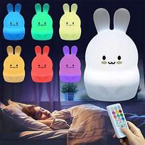 naktines led lempos - Naktinis šviestuvas Rabbit, balta - 4 nuotrauka