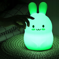 naktines led lempos - Naktinis šviestuvas Rabbit, balta - 6 nuotrauka