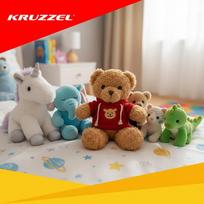 zaislai meskiukai - Minkštas žaislas Meškiukas Kruzzel, 30 cm - 7 nuotrauka