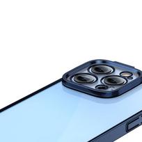 skaidrus iphone 14 pro deklai - Baseus "Glitter Transparent Case + Tempered Glass iPhone 14 Pro" Blue - 4 nuotrauka