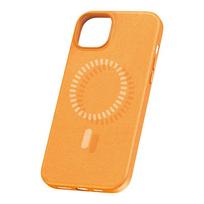 magnetic baseus - Baseus "Fauxther Series Magnetic Case iPhone 15 Plus" Orange - 3 nuotrauka