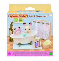 leliu namas - SYLVANIAN FAMILIES Rinkinys „Vonia ir dušas“ 5739 - 6 nuotrauka