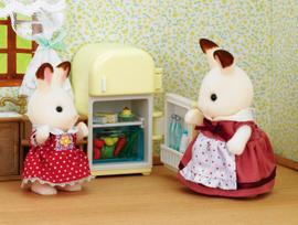 leliu namas - Epoch Sylvanian Families Chocolate Rabbit Mother Set 2202 - 2 nuotrauka