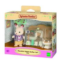 sylvanian families triusiuku - Epoch Sylvanian Families Chocolate Rabbit Brother Set 2203 - 2 nuotrauka