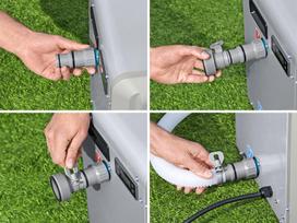 baseino sildymas - Bestway elektrinis baseino šildytuvas Flowclear šilumos siurblys 58748 - 13 nuotrauka