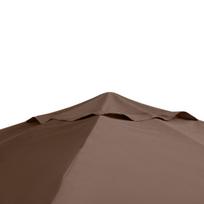 pakaitinis pavesines stogas - Stogo pavėsinė Outsunny, 2,93x2,93 m, ruda - 3 nuotrauka
