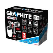 dazymo pistoletas - Akumuliatorinis dažymo pistoletas GRAPHITE 58GE103, 18V - 2 nuotrauka