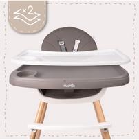 maitinimo kedutes dirzai - Maitinimo kėdutė BITEO, pilka (Grey) - 5 nuotrauka