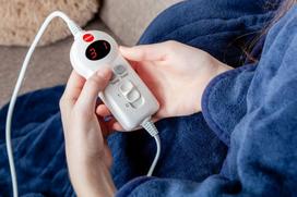 antklode elektrine - Electric Blanket Warmer ELDOM KT100 Measures 120m x 160cm, Soft, and Comfortable at Touch, Power 100W - 3 nuotrauka