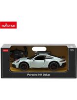rastar porsche 911 - Rastar RC automodelis Porsche 911 Dakar 1:14 Pilka (Grey) - 3 nuotrauka