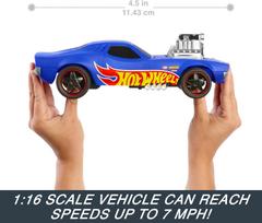 hot wheels rc - Mattel Hot Wheels RC automodelis Rodger Dodger, Mėlyna (Blue) - 5 nuotrauka