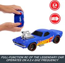 hot wheels rc - Mattel Hot Wheels RC automodelis Rodger Dodger, Mėlyna (Blue) - 6 nuotrauka