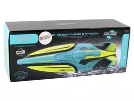 rc laivas - Lean Toys RC laivas 2.4G Geltona-Turkio spalvos - 5 nuotrauka
