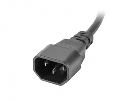 kabelis 5x2.5 - Lanberg PDU-05E-0200-IEC-BK maitinimo paskirstymo įrenginys 19 colių 1U 16A 5x230V 2m Juodas (Black) - 4 nuotrauka