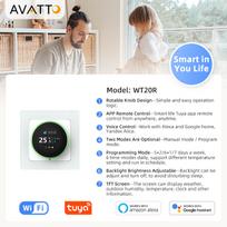 termostatas wifi - Avatto WT20R-WH-3A-W WiFi Išmanusis Termostatas - 2 nuotrauka