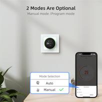 termostatas wifi - Avatto WT20R-WH-3A-W WiFi Išmanusis Termostatas - 3 nuotrauka