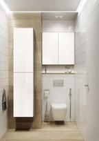 spintele vonios 50 x 50 - Vonios spintelė Elita 50 pakabinama, balta (White) - 2 nuotrauka