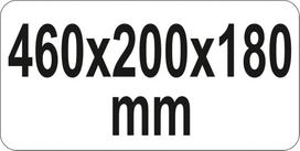 metalines dezes - YATO ĮRANKIŲ DĖŽĖ 460x200x180mm 0884 - 4 nuotrauka