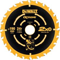 diskas dewalt - DEWALT pjovimo diskai EXTREME 190x30x1,65 24T 3 vnt - 2 nuotrauka
