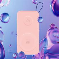 magsafe power bank apple - 3MK PastelUp 10000mAh 22.5W, rožinė (pink) - 7 nuotrauka