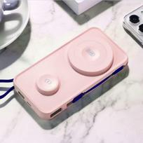 magsafe power bank apple - 3MK PastelUp 10000mAh 22.5W, rožinė (pink) - 10 nuotrauka