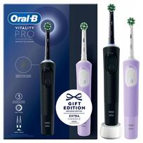 Oral-B Vitality Pro D103 Duo Juoda ir Violetinė