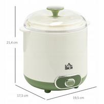 jogurto gaminimo aparatas - Homocom jogurto gaminimo aparatas, 1,5 L, 20 W, balta - 2 nuotrauka