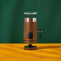 pieno plakiklis elektrinis - CHiATO milkPLAY Automatic-Electric Milk Frother - Rudas (Brown) - 3 nuotrauka