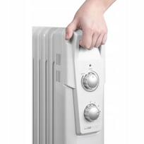 alyvos sildytuvas - Clatronic Slimline RA 3735, 1500 W, Balta (White) - 2 nuotrauka