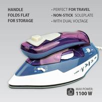 kelioninis lygintuvas steamy - MAESTRO MR-317T Kelioninis lygintuvas 1100W Violetinė (Purple) - 5 nuotrauka