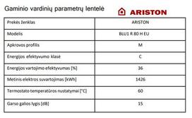 80l horizontalus vandens sildytuvas - Ariston PRO R 80 H - 3 nuotrauka