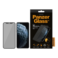 apsauginis stiklas iphone 11 privacy - PanzerGlass P2664 Apple, iPhone X/Xs/11 Pro, Tempered glass, Juodas, Case friendly with Privacy filter - 2 nuotrauka