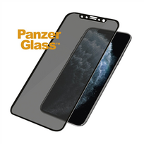 apsauginis stiklas iphone 11 privacy - PanzerGlass P2664 Apple, iPhone X/Xs/11 Pro, Tempered glass, Juodas, Case friendly with Privacy filter - 4 nuotrauka